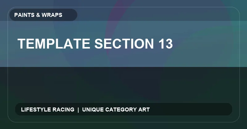 Template Section 13